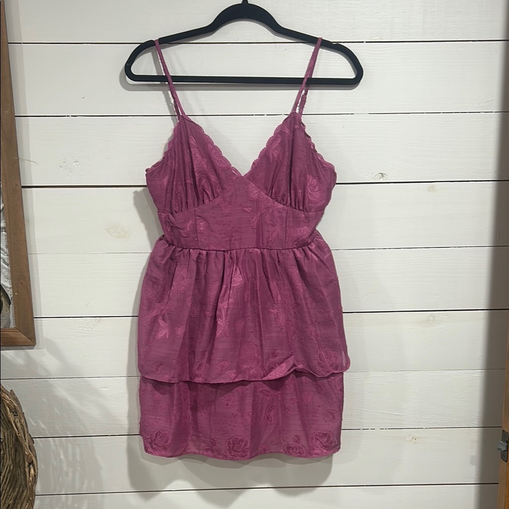 Purple  Spaghetti Strap Dress